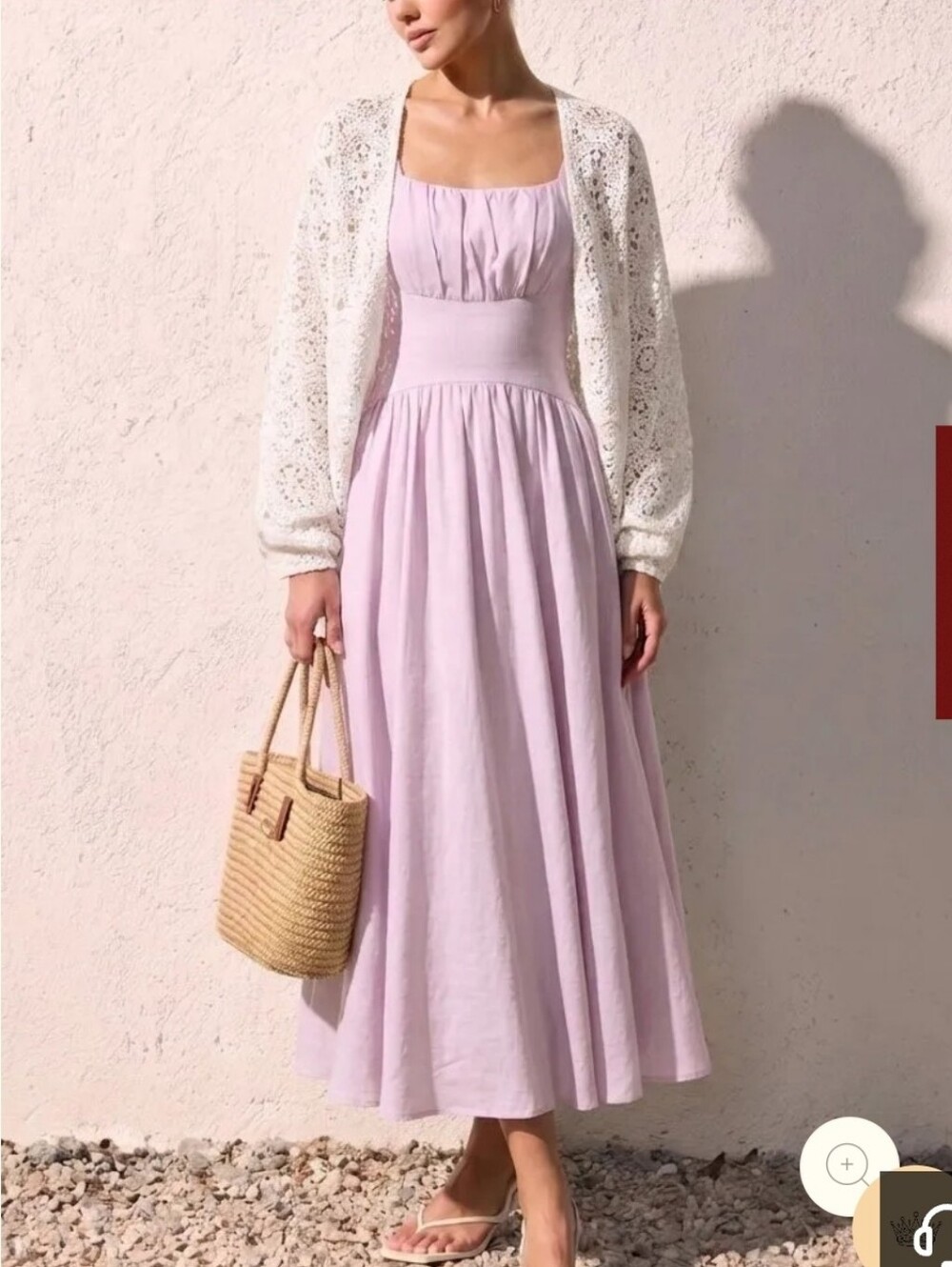 Sleeveless Cottagecore Cotton Dress
